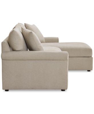 Wrenley 99" 3-Pc. Fabric Modular Chaise Sectional Sofa
