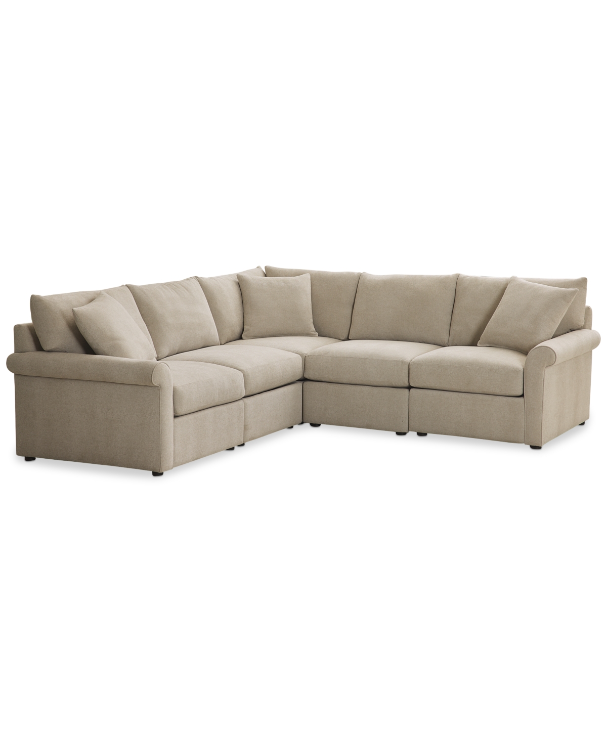 Furniture Wrenley 102" 5-pc. L-shape Modular Sectional Sofa, Created For Macy's In Dove
