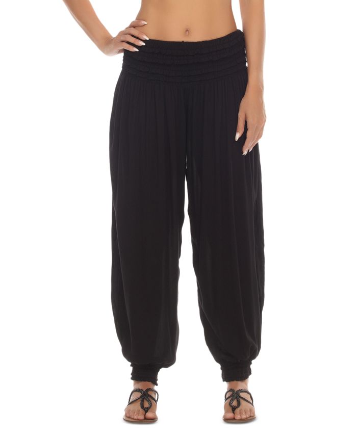Raviya Women's PullOn SmockedWaist CoverUp Pants Macy's
