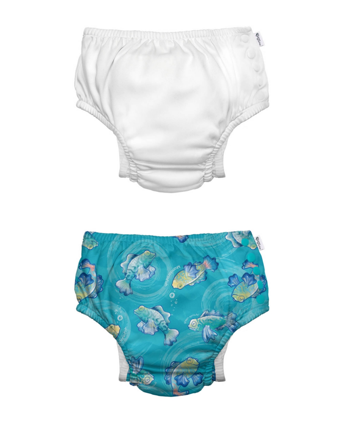 green sprouts Baby Boys or Baby Girls Snap Swim Diaper, Pack of 2