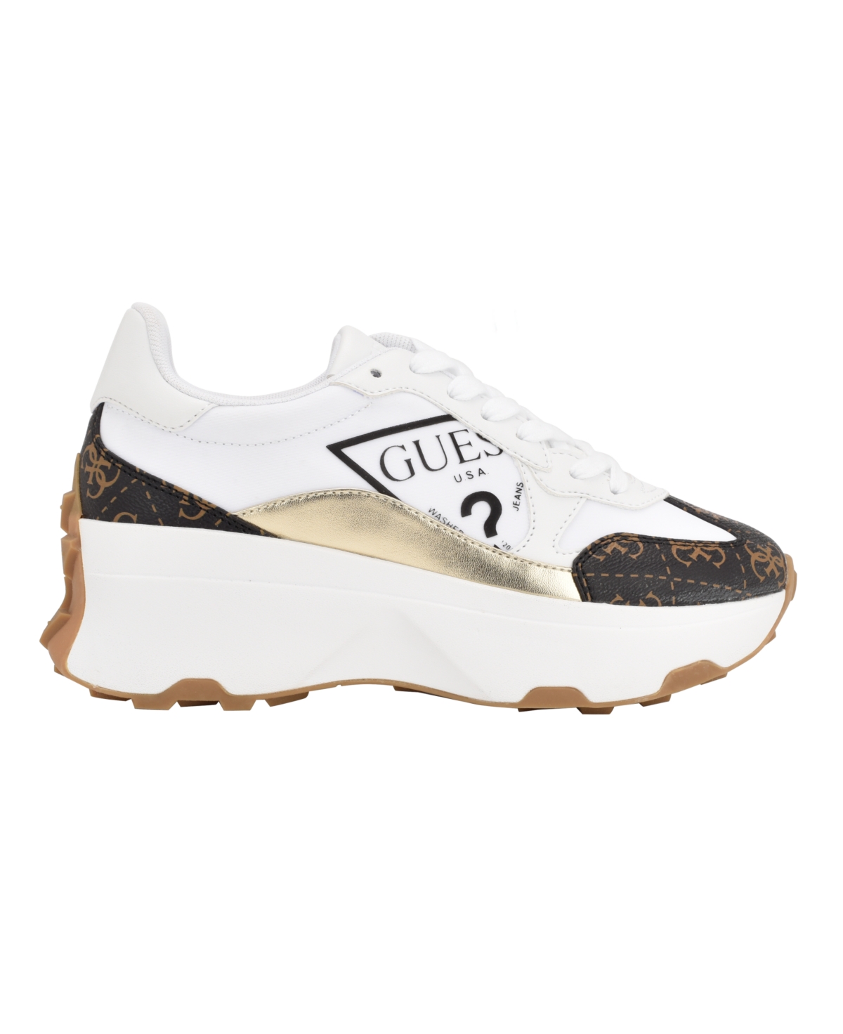 Guess Women's Calebb Chunky Platform Fashion Sneakers In White