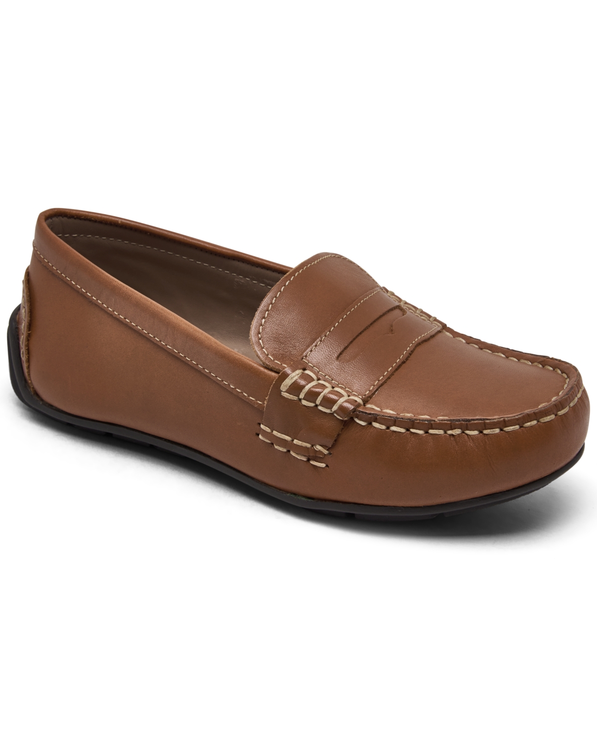 Polo Ralph Lauren Little Kids Telly Penny Loafers From Finish Line In Tan