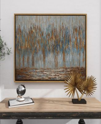 Canvas Tree Framed Wall Art with Gold-Tone Frame, 47" x 2" x 36"