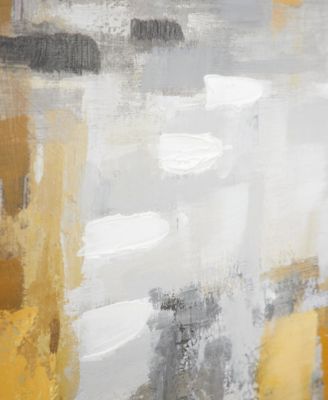 Canvas Abstract Framed Wall Art with Gold-Tone Frame, 39" x 2" x 39"