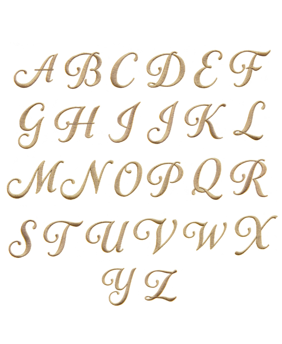 Linum Home Font Monogrammed Luxury 100% Turkish Cotton Novelty 2-Piece Hand Towels, 16" x 30"