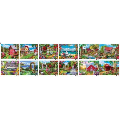 MasterPieces Alan Giana Jigsaw Puzzle Collection - 12 Pack for Adults