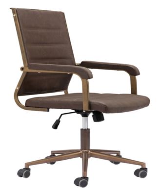 41" Steel, Polyurethane Auction Swivel Base Office Chair