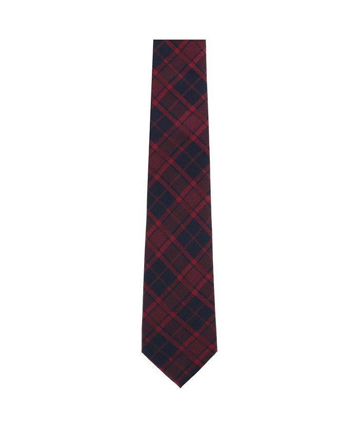 TRAFALGAR Kincade Red Blackwatch Plaid Silk Necktie - Macy's