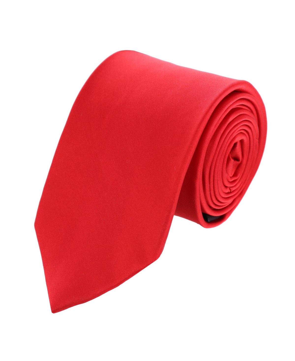 Men's Sutton Solid Color Silk Necktie - Red
