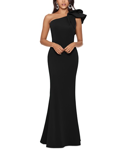 Adrianna Papell Sequin Off-The-Shoulder Gown - Macy's