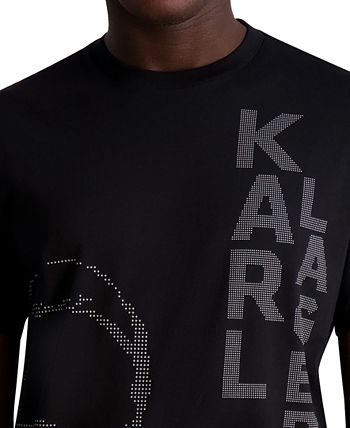 Karl Lagerfeld Paris Men's Slim-Fit Dot Karl Head Logo Graphic T-Shirt ...
