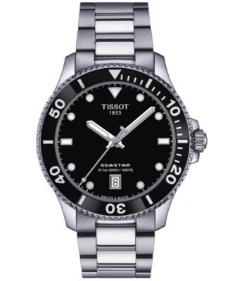 Tissot Men's Swiss Seastar 1000 Stainless Steel Bracelet Watch