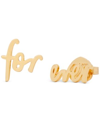kate spade new york - Say Yes Gold-Tone Forever Stud Earrings
