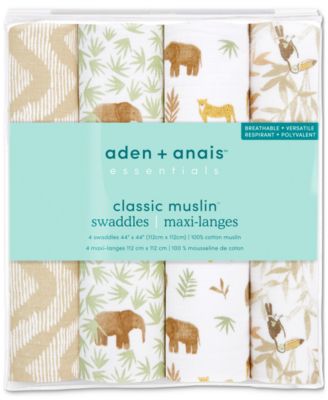 Baby Tanzania Muslin Swaddles, Pack of 4