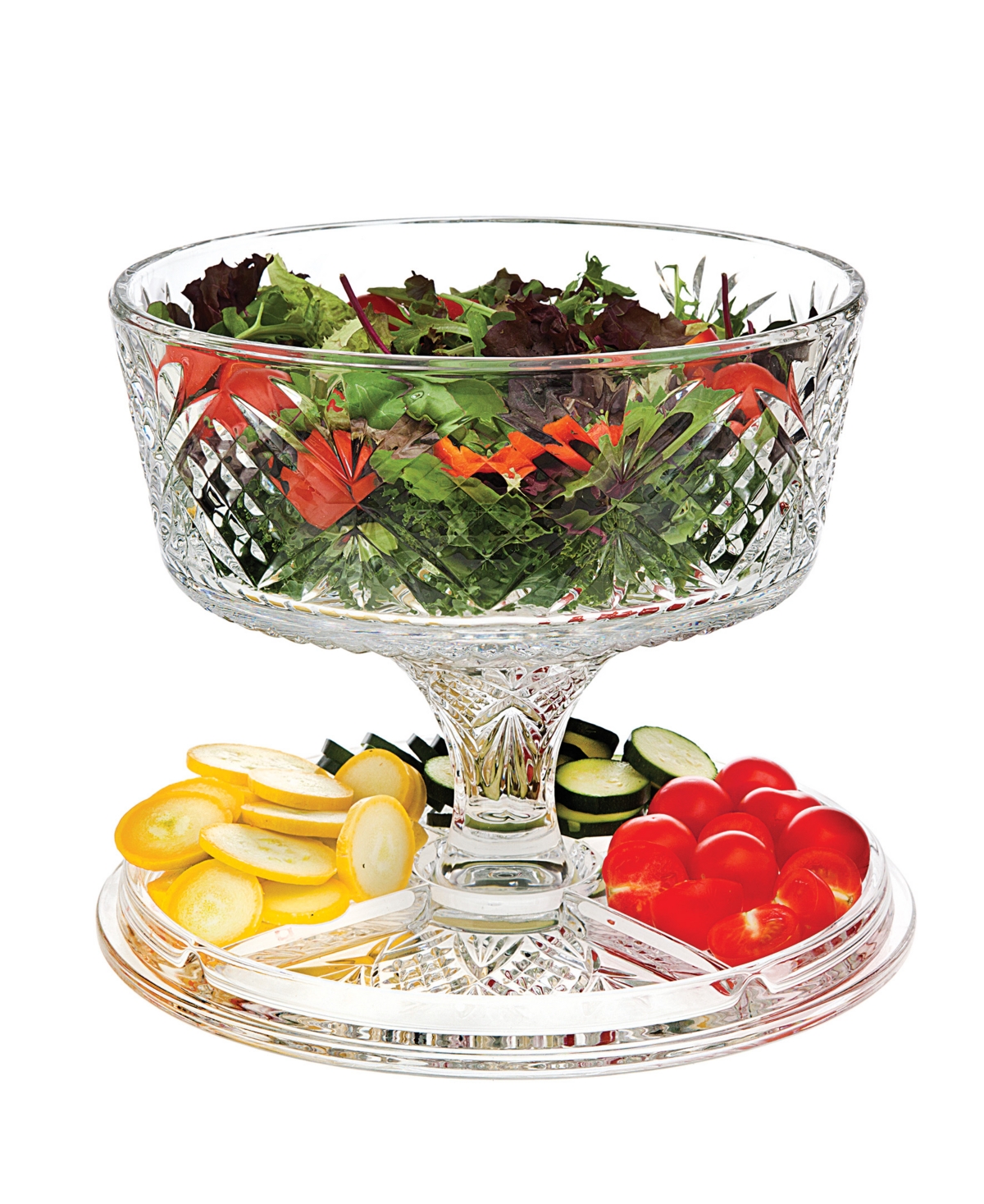 Dublin 4 in 1 Cake Plate, Punch bowl, Dip Server
