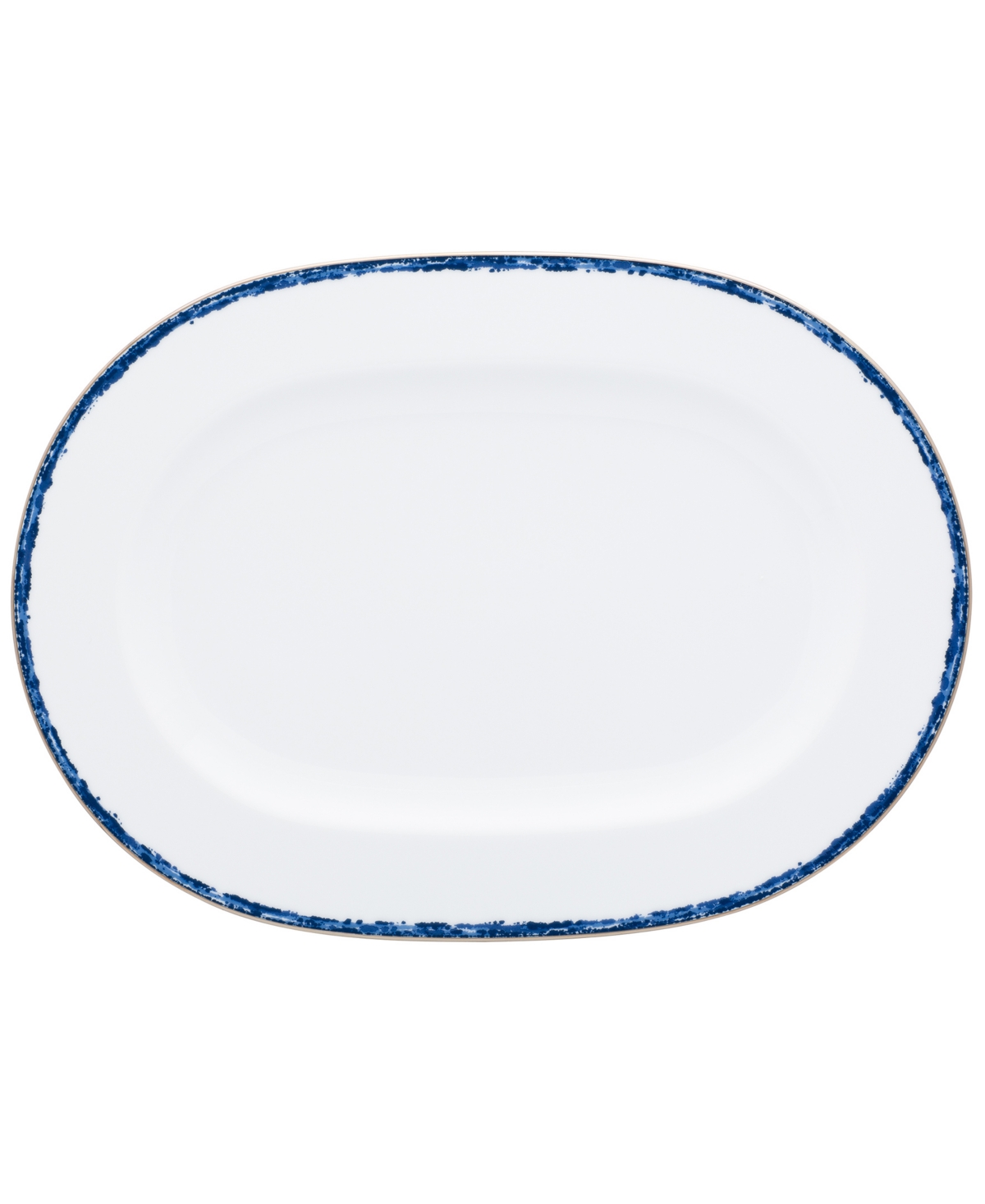 Noritake Rill Oval Platter, 16" In Blue