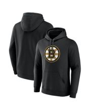 Men's Starter Black/Gold Boston Bruins Game Time Raglan Pullover Sweatshirt