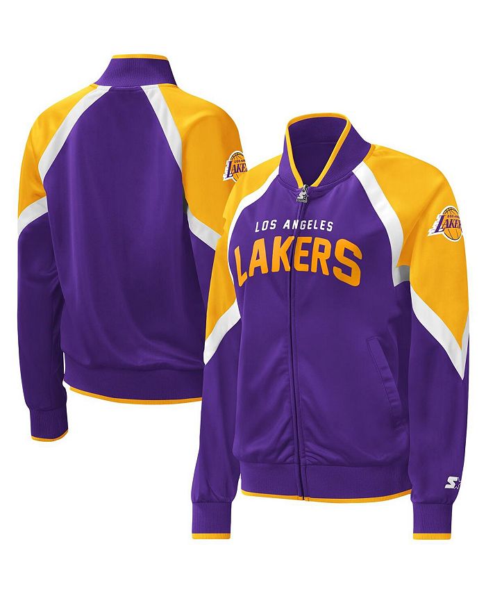 Starter Big Boys and Girls Purple Los Angeles Lakers Raglan Full