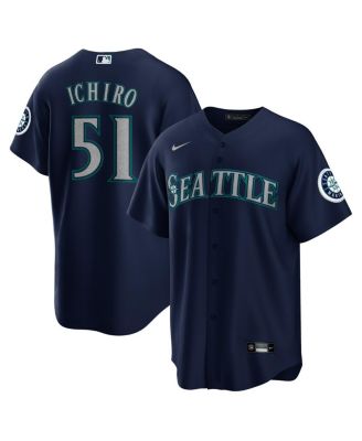 Men s Nike Ichiro Suzuki Navy Seattle Mariners Alternate Replica Player Jersey Macy s