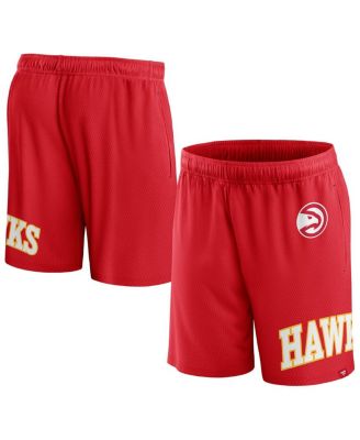 Men's Red Atlanta Hawks Free Throw Mesh Shorts