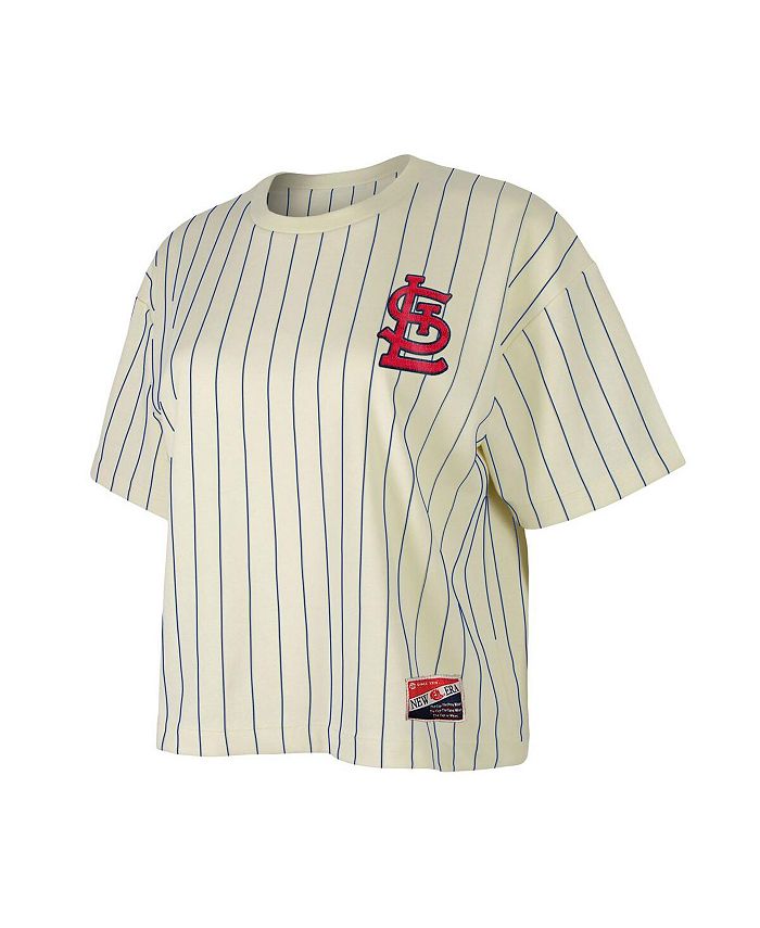 New Era Women's White St. Louis Cardinals Boxy Pinstripe Tshirt Macy's