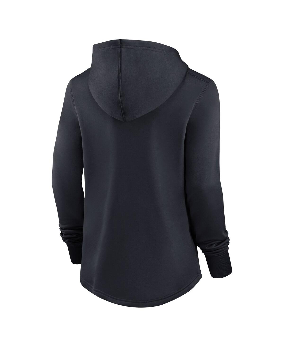 Nike Women's  Navy Cleveland Guardians Authentic Collection Pregame Performance Pullover Hoodie In Navy