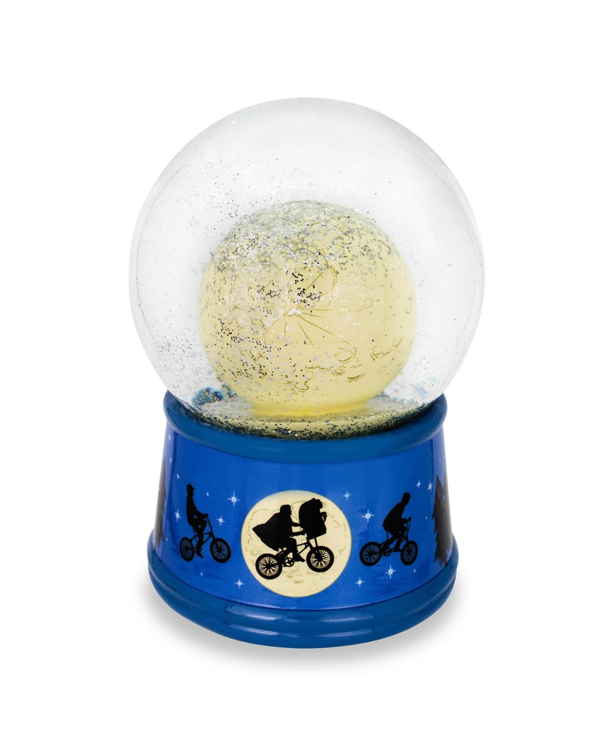 E.t. The Extra-Terrestrial Bike Moon 6-Inch Snow Globe with Swirling Glitter Display Piece