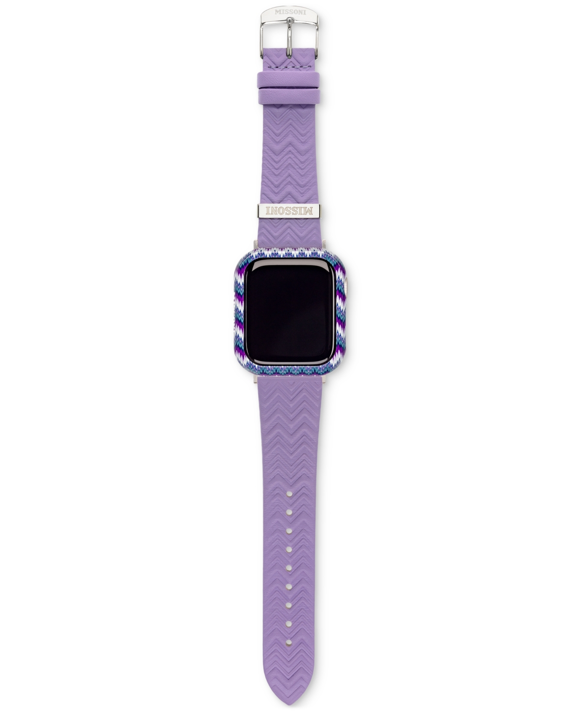 Missoni Lilac Case & Leather Strap For Apple Watch 41mm Gift Set
