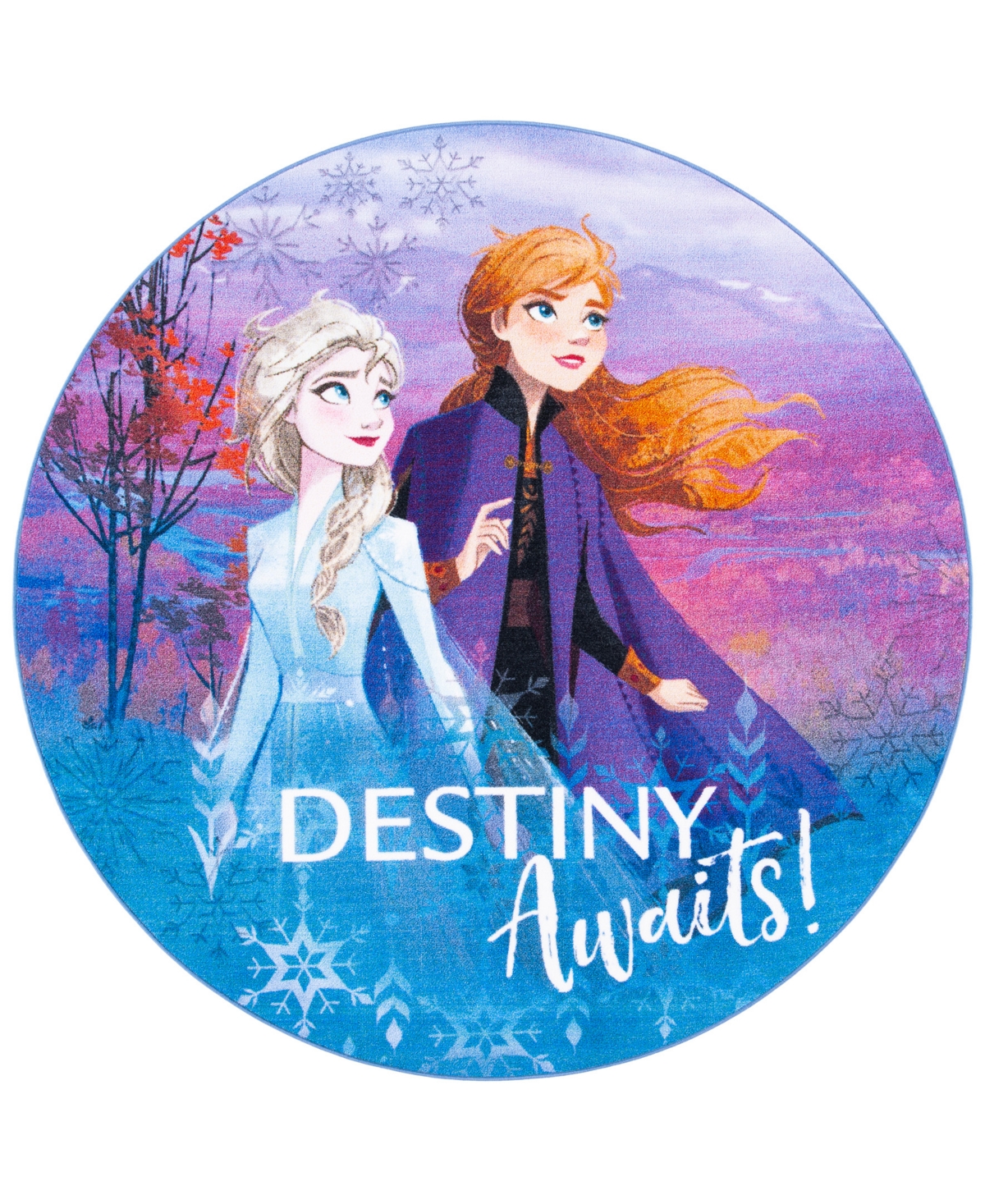 Safavieh Disney Frozen 2 Destiny 5' X 5' Round Area Rug In Blue