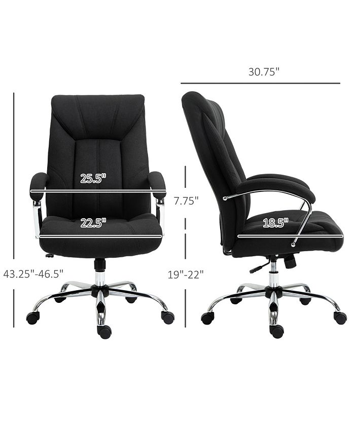 Vinsetto Adjustable Home Office Chair, Computer Desk Chair w/ Padded