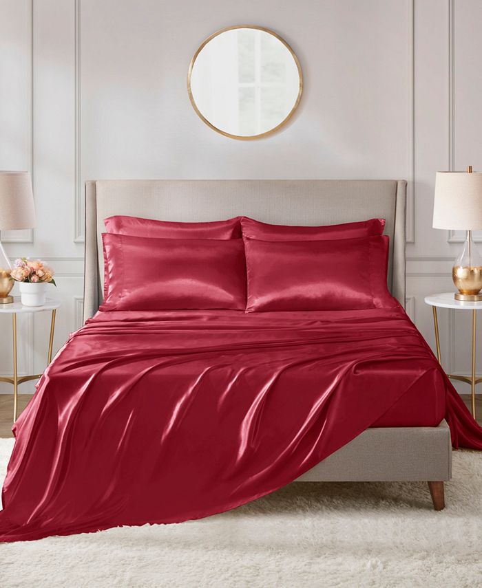 Madison Park Essentials Satin 6Pc. Sheet Set, Full & Reviews Home