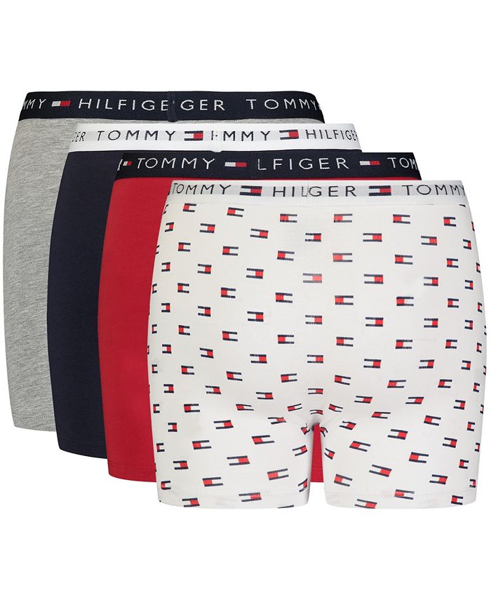 Tommy Hilfiger Big Boys Flag Boxer Briefs, Pack of 4 - Macy's