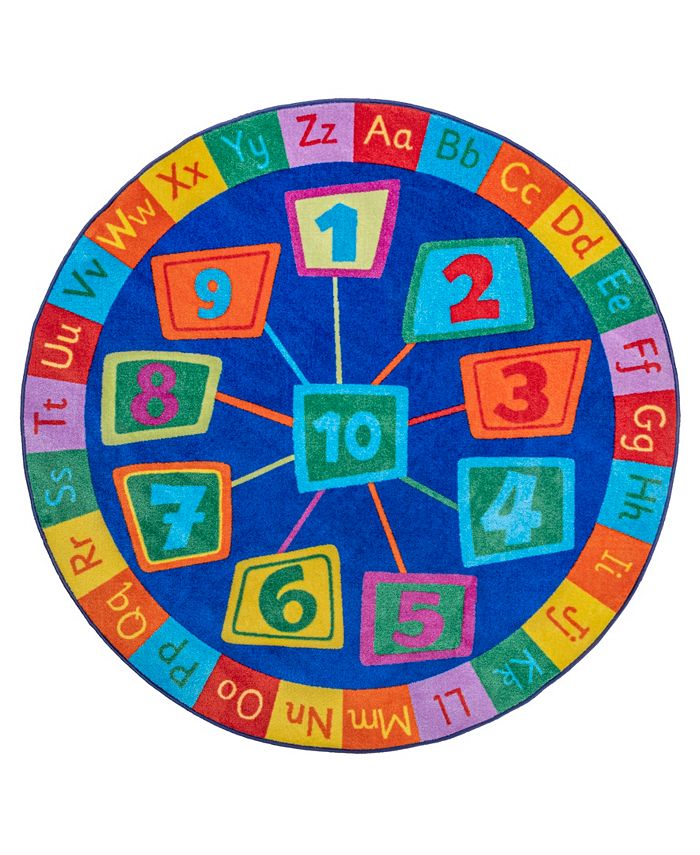 nuLoom Giza Number Circles 8' x 8' Round Area Rug Macy's