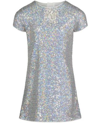 calvin klein sequin dress macy's Calvin Klein Big Girls Sequin Short Sleeve Shirt Dress