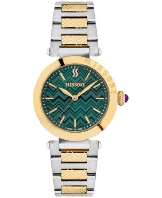 Missoni - Women's Swiss Atelier Two-Tone Stainless Steel Bracelet Watch 35mm