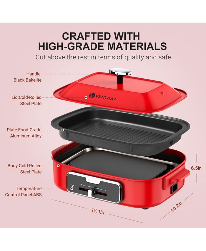 Ventray Classic 2.0 Indoor Electric Grill, Portable Korean BBQ Grill