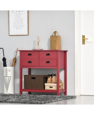 Console Table Sofa Table Sideboard with 4 Drawers