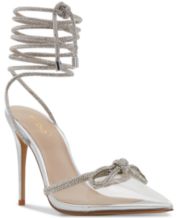 Macy's silver on sale heels