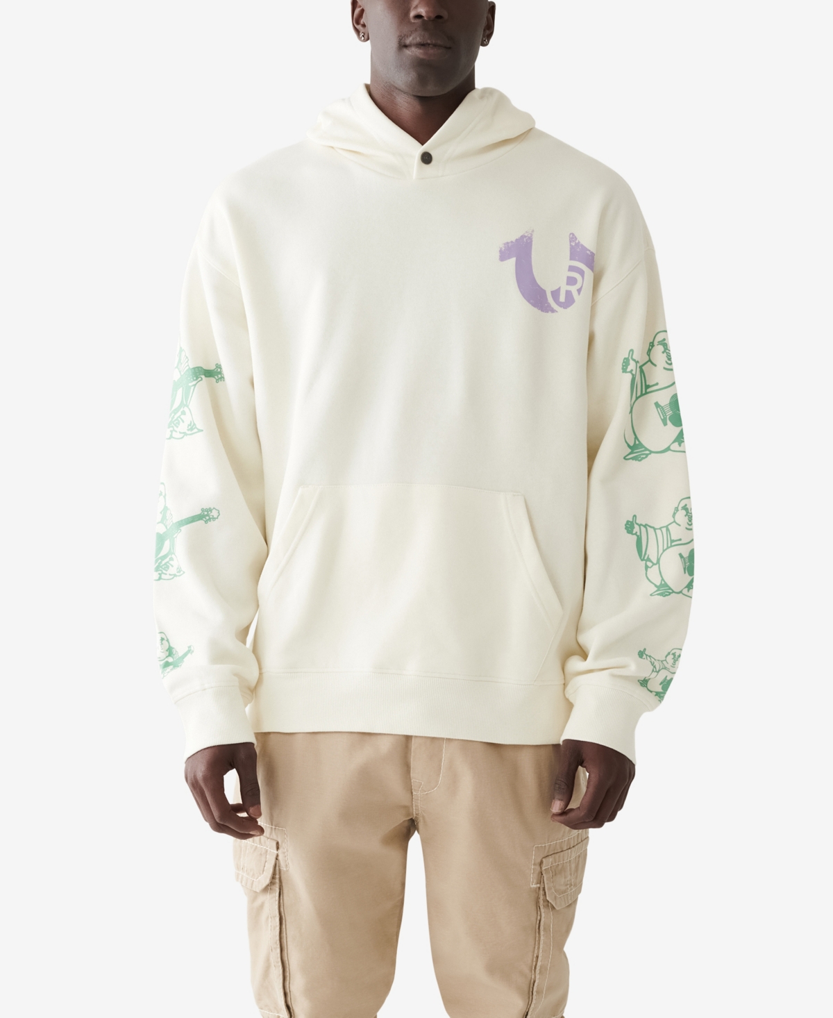 White true religion hoodie on sale