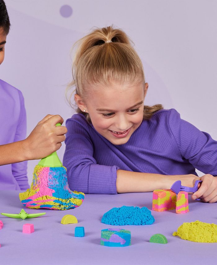 Sand Squish N Create with Blue, Yellow, and Pink Play Sand Macy's