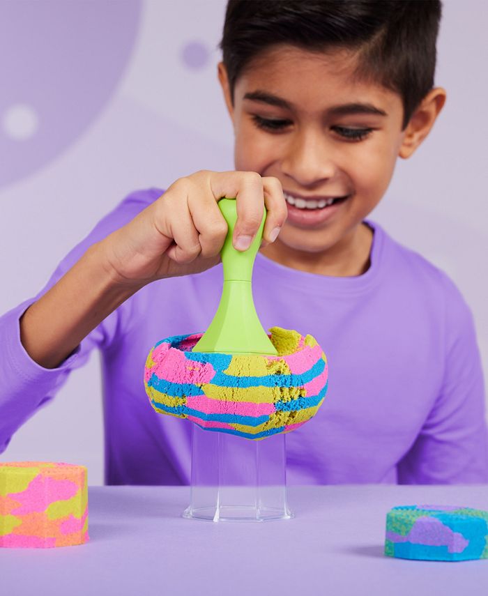 Sand Squish N Create with Blue, Yellow, and Pink Play Sand Macy's