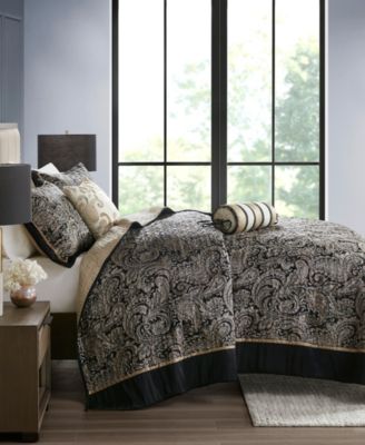 Adeline Paisley Reversible Jacquard 5-Pc. Bedspread Set, Queen
