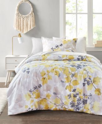 Madison Park Essentials Alexis Comforter Set With Bed Sheets Set Collection Bedding In Yellow