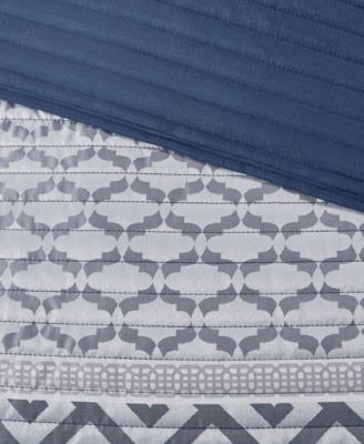 Bennett Reversible Jacquard 4-Pc. Quilt Set, King/California King