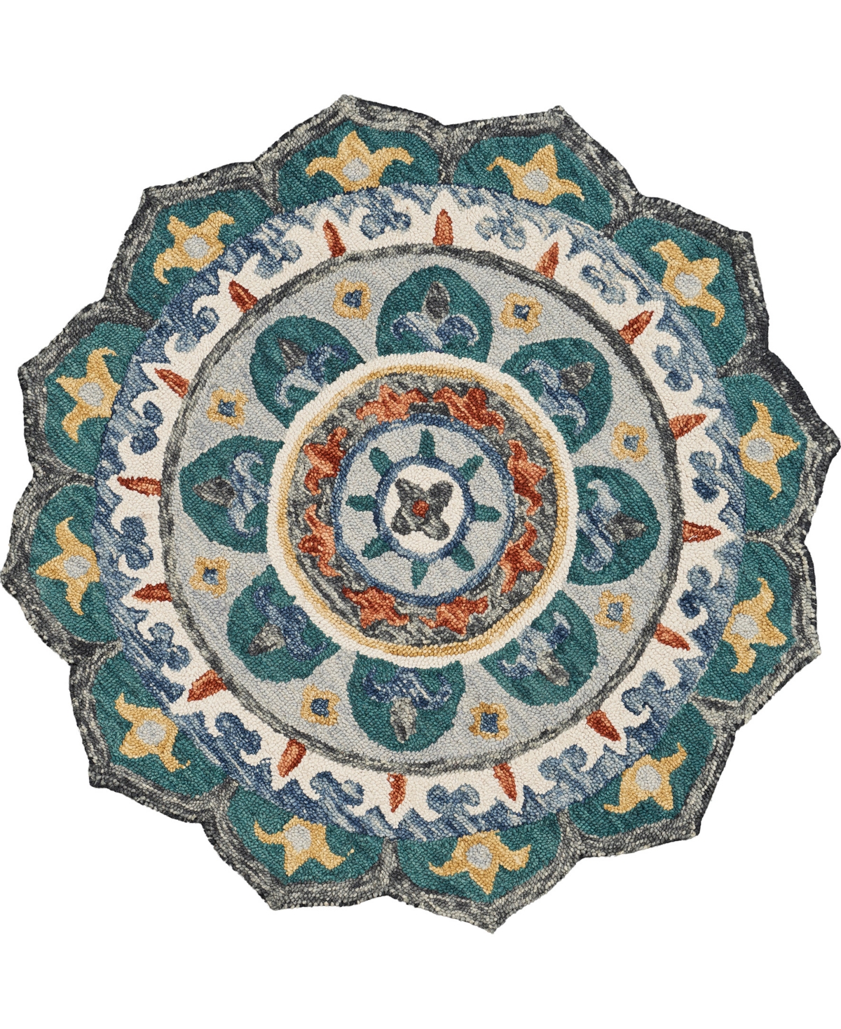 Lr Home Sweet Sinuo54109 4' X 4' Round Area Rug In Green