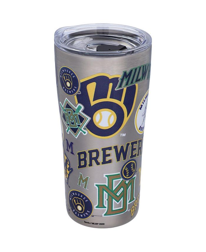 Tervis Tumbler Milwaukee Brewers 20 Oz All Over Stainless Steel Tumbler