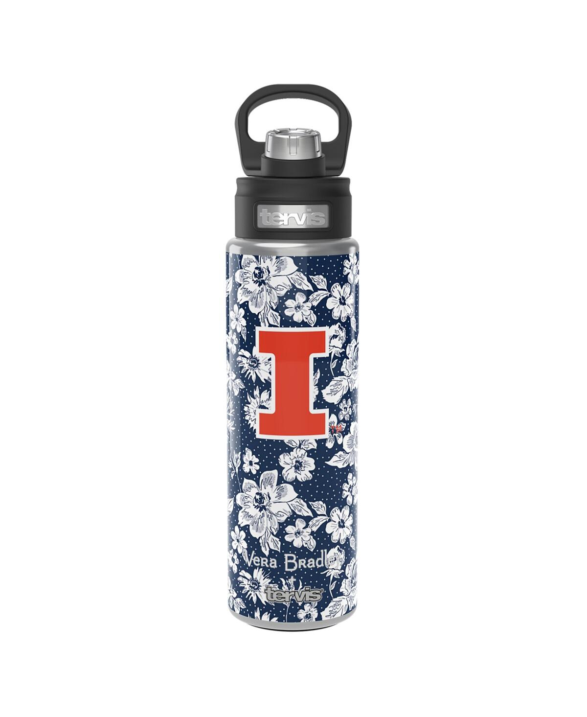 Shop Vera Bradley X Tervis Tumbler Illinois Fighting Illini 24 oz Wide Mouth Bottle With Deluxe Lid In Navy