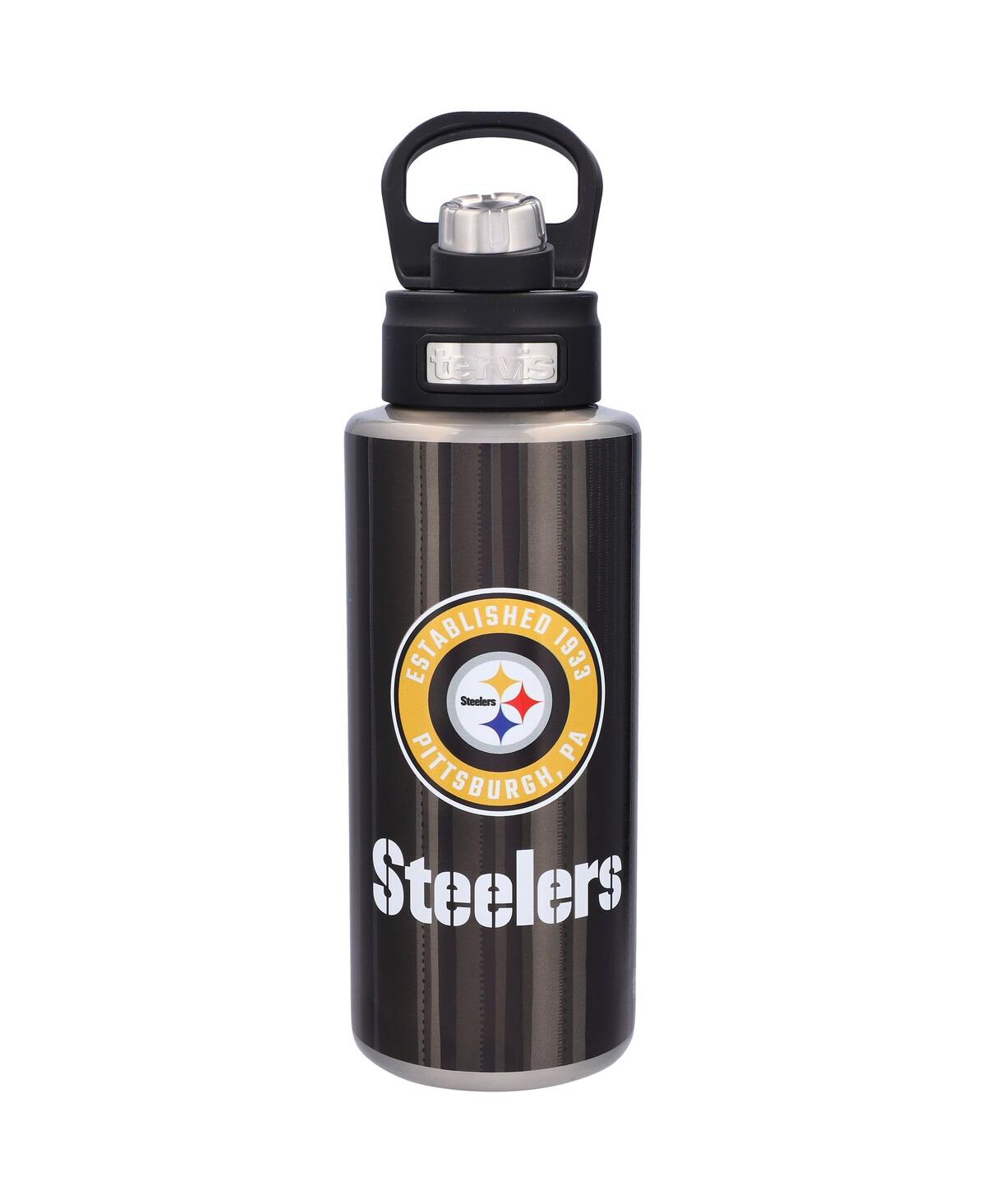 Tervis Tumbler Pittsburgh Steelers 32 oz All In Wide Mouth Water Bottle In Black