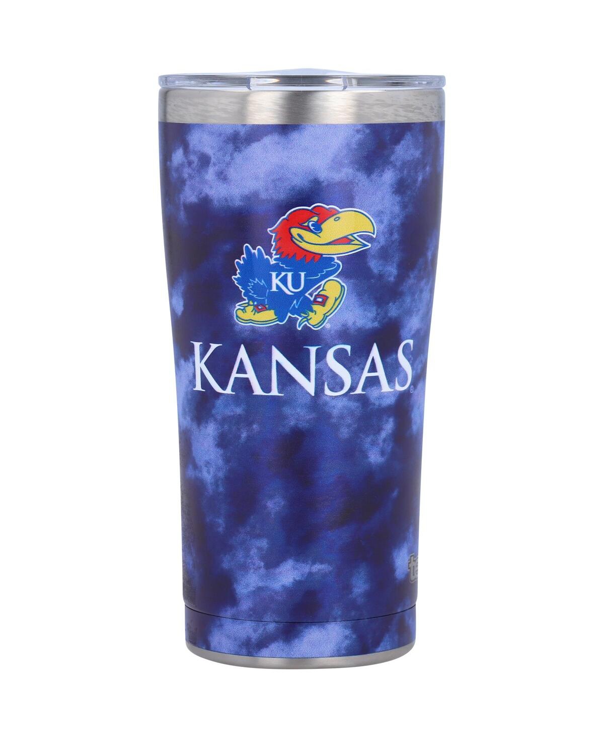 Tervis Tumbler Kansas Jayhawks 20 oz Tie-dye Stainless Steel Tumbler In Blue