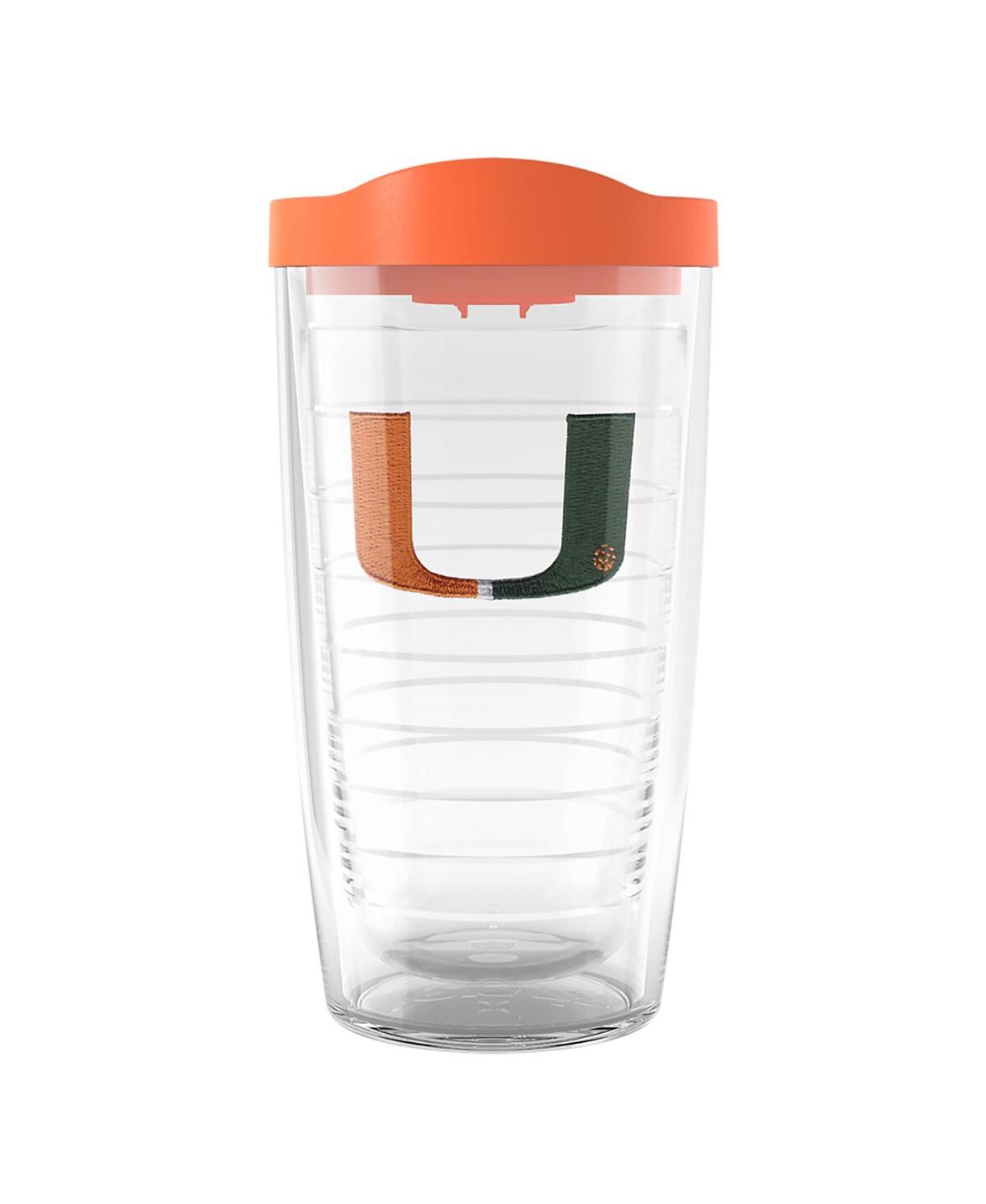 Tervis Tumbler Miami Hurricanes 16 oz Emblem Tumbler In Clear